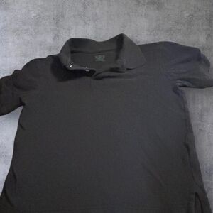 The Children's Place Boys Black Polo Shirt Short Sleeve Uniform Casual‎